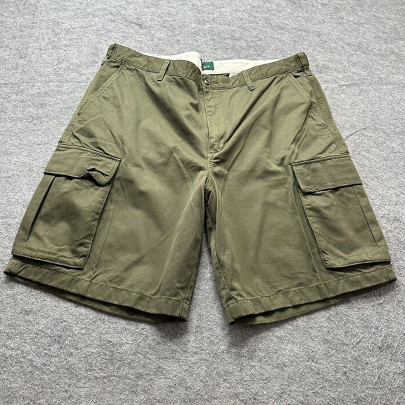 J. Crew Shorts Jcrew Cargo Shorts Men 38 Catskill Green Military